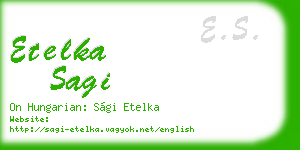 etelka sagi business card